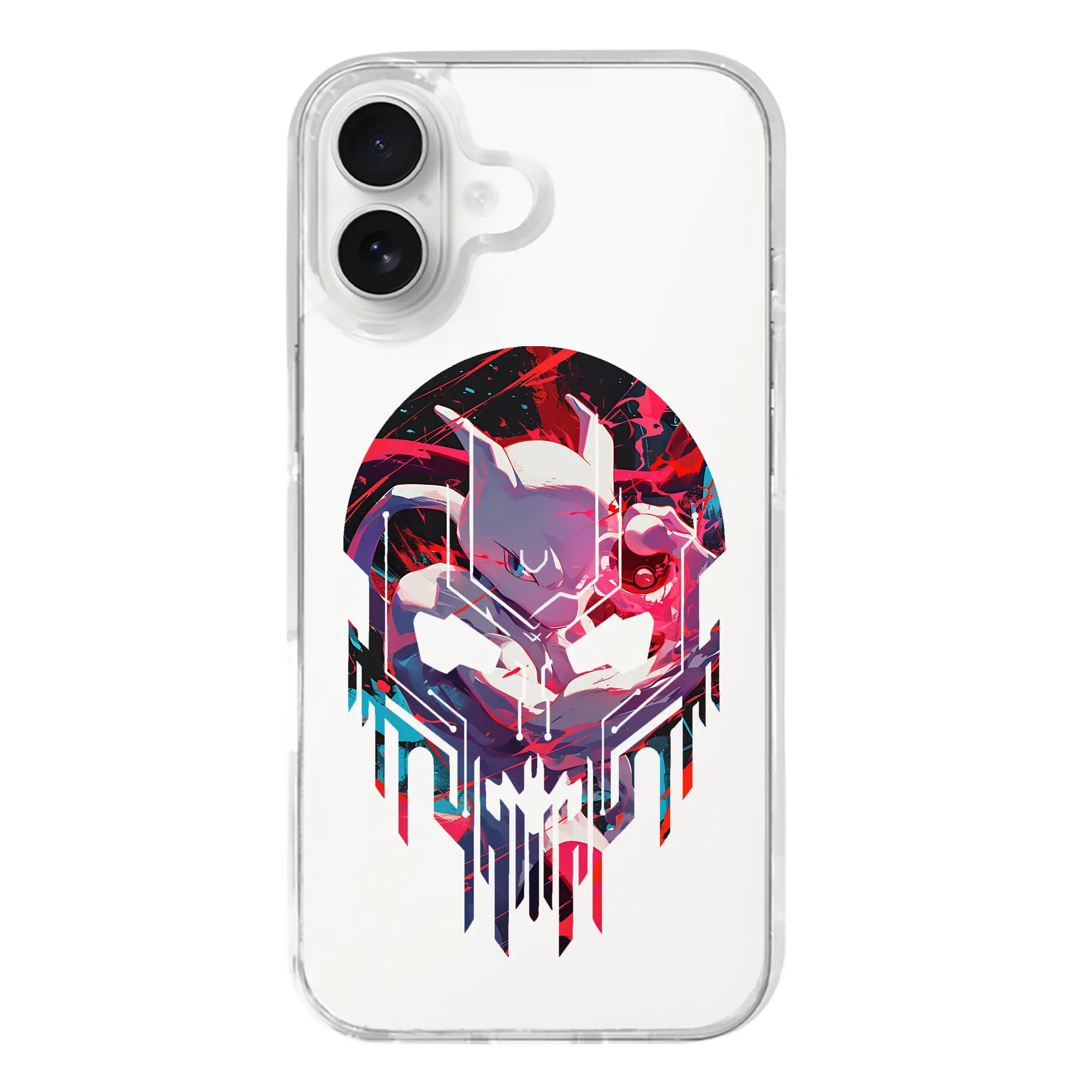 ポケモン グッズ,ミュウツー - iPhone 17シリーズ 透明スマホケース – 薄型・耐衝撃・精密フィット保護カバー